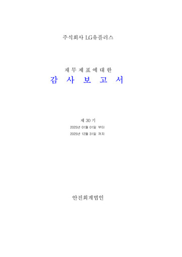 Thumbnail LG Uplus Corp. Financial Statement 2025