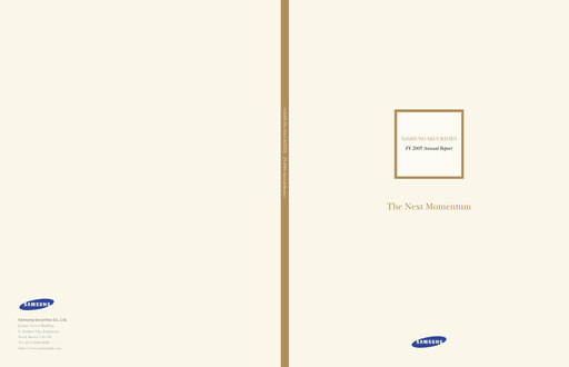 Thumbnail Samsung Securities Annual Report 2005-2006