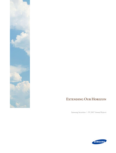 Thumbnail Samsung Securities Annual Report 2007-2008