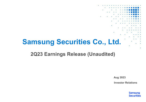 Thumbnail Samsung Securities Quarterly Report 2023-q2
