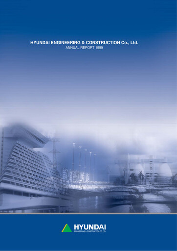 Thumbnail Hyundai Engineering and Construction Annual Report 1999