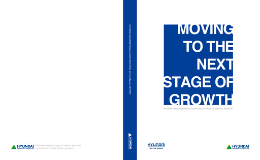 Thumbnail Hyundai Engineering and Construction Annual Report 2012