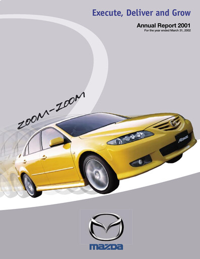 Thumbnail Mazda Annual Report fy2001