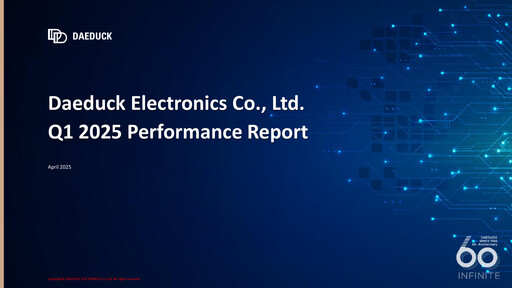 Thumbnail Daeduck Electronics Quarterly Report 2025-q1