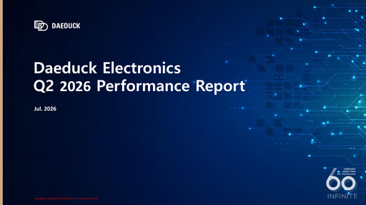Thumbnail Daeduck Electronics Quarterly Report 2026-q2