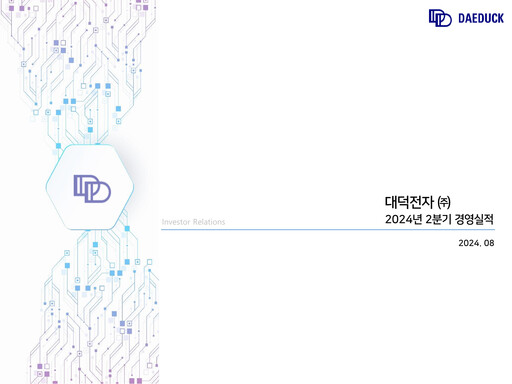 Thumbnail Daeduck Electronics Quarterly Report 2024-q2