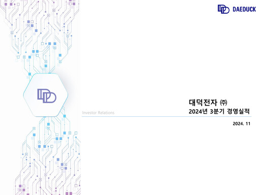 Thumbnail Daeduck Electronics Quarterly Report 2024-q3