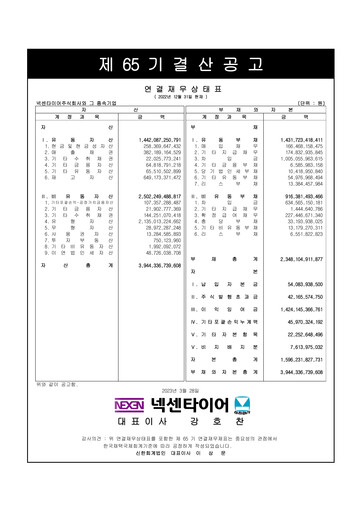 Thumbnail Nexen Tire Corporation Financial Report 2022