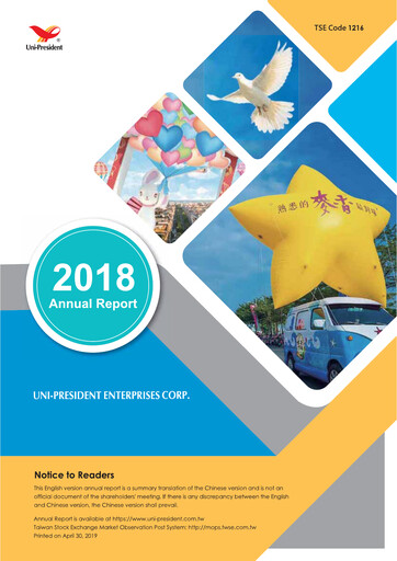 Thumbnail Uni-President Enterprises Annual Report 2018
