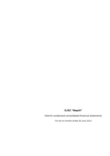 Vorschaubild Magnit
 Halbjahresbericht 2012-h1