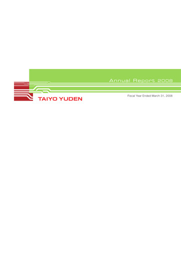 Thumbnail Taiyo Yuden Annual Report 2008