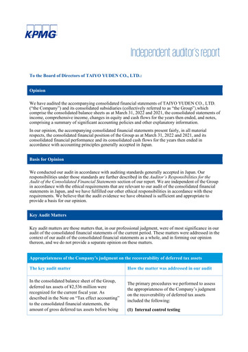 Vorschaubild Taiyo Yuden Finanzmitteilung fy2021