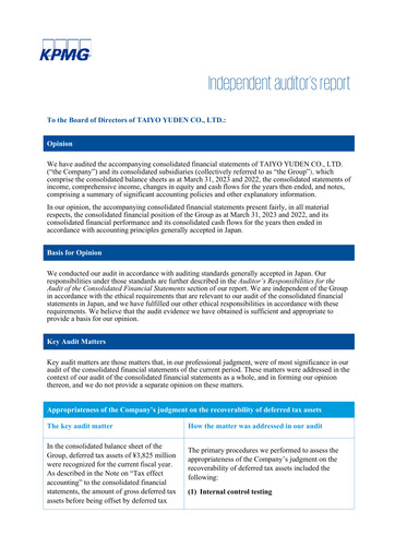 Vorschaubild Taiyo Yuden Finanzmitteilung fy2022