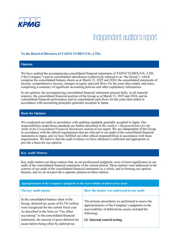 Vorschaubild Taiyo Yuden Finanzmitteilung fy2024