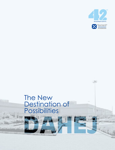 Thumbnail Torrent Pharmaceuticals
 Annual Report 2014-2015