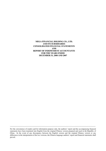 Thumbnail MFHC Financial Statement 2008