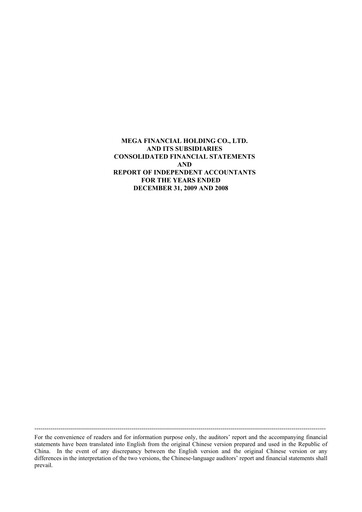 Thumbnail MFHC Financial Statement 2009