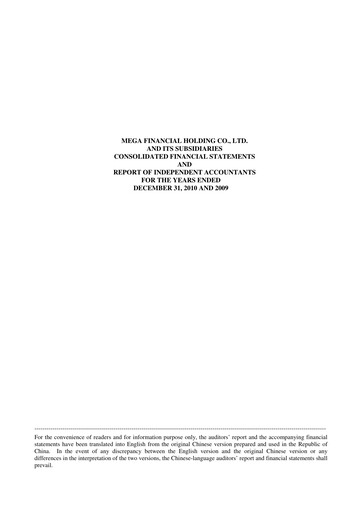 Thumbnail MFHC Financial Statement 2010