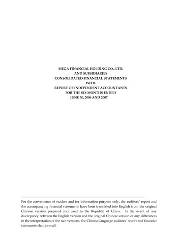 Thumbnail MFHC Half-year Report 2007-h1