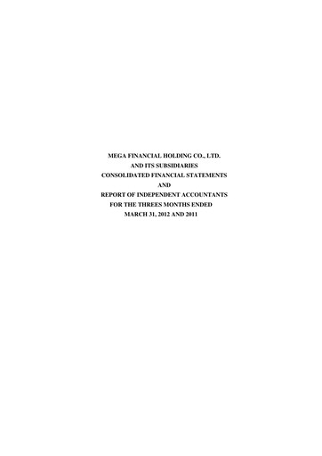 Thumbnail MFHC Quarterly Report 2012-q1