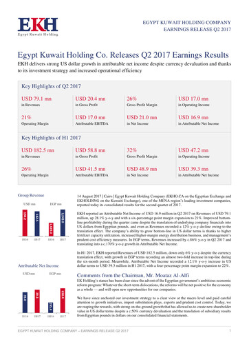 Thumbnail Egypt Kuwait Holding Company Quarterly Report 2017-q2