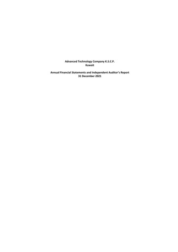 Thumbnail Advanced Technology Company K.S.C.P. Financial Statement 2021