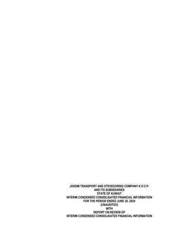 Thumbnail Jassim Transport & Stevedoring Company Quarterly Report 2024-q2
