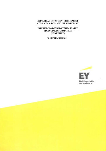 Vorschaubild Ajial Real Estate Entertainment Company Quartalsbericht 2021-q3