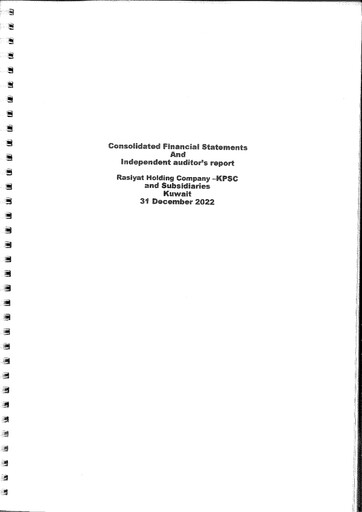 Thumbnail Rasiyat Holding Company Financial Statement 2022