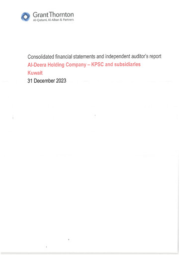 Thumbnail Al-Deera Holding Company Financial Statement 2023