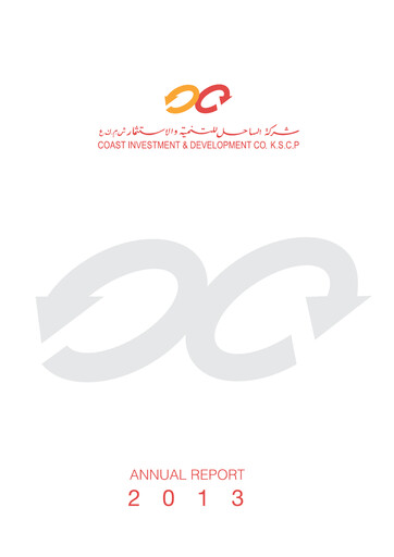 Miniature Coast Investment & Development Company Rapport annuel 2013