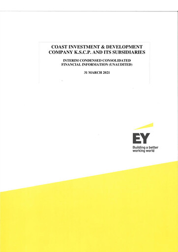 Thumbnail Coast Investment & Development Company Quarterly Report 2021-q1