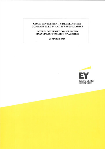 Thumbnail Coast Investment & Development Company Quarterly Report 2023-q1