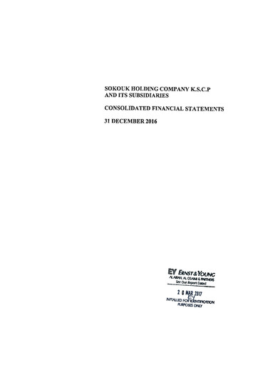 Thumbnail Sokouk Holding Company K.S.C.P. Financial Statement 2016