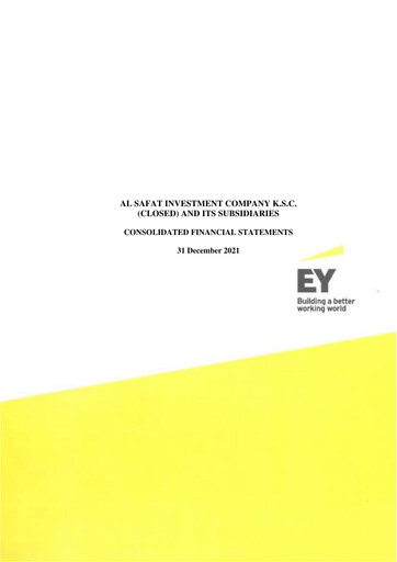 Thumbnail Al Safat Investment Company Financial Statement 2021