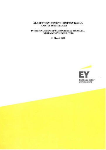 Thumbnail Al Safat Investment Company Quarterly Report 2022-q1