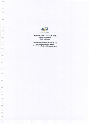 Thumbnail Al-Arabiya Real Estate Company Financial Statement 2015