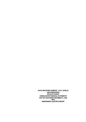 Thumbnail ACICO Industries Company Financial Statement 2024