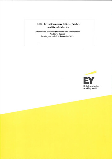 Miniature KFIC Invest (K.S.C.P) Bilan financier 2023