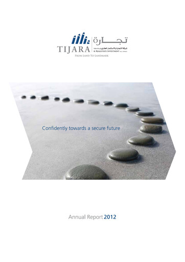 Thumbnail Tijara & Real Estate Investment Company Annual Report 2012