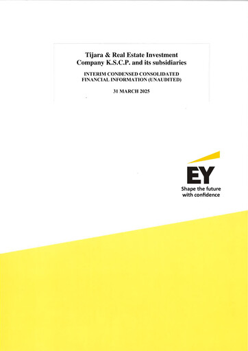Thumbnail Tijara & Real Estate Investment Company Quarterly Report 2025-q1