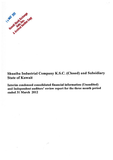 Thumbnail Shuaiba Industrial Company Financial Statement 2012-q1