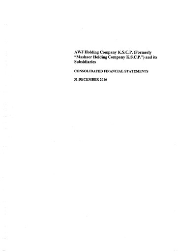 Thumbnail Mashaer Holding Company K.S.C.P. Financial Statement 2016