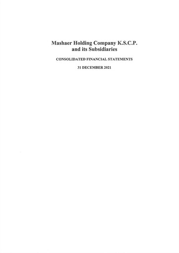 Thumbnail Mashaer Holding Company K.S.C.P. Financial Statement 2021