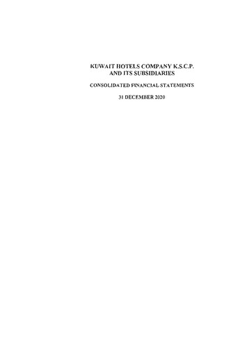 Thumbnail Kuwait Hotels Company K.S.C.P. Financial Statement 2020