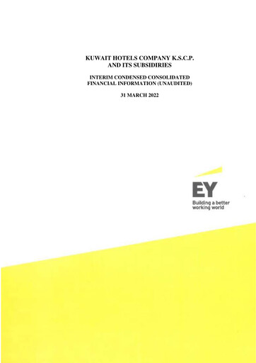 Thumbnail Kuwait Hotels Company K.S.C.P. Quarterly Report 2022-q1