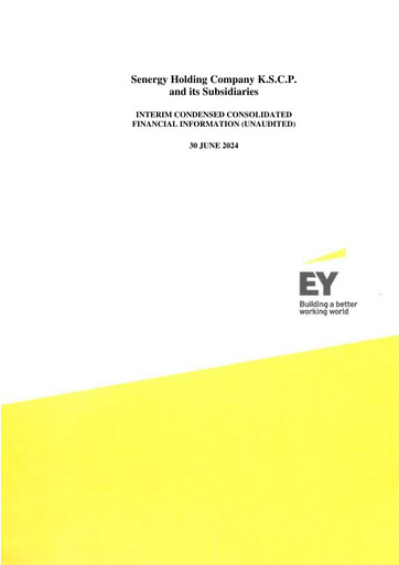 Thumbnail Senergy Holding Company K.S.C.P. Quarterly Report 2024-q2