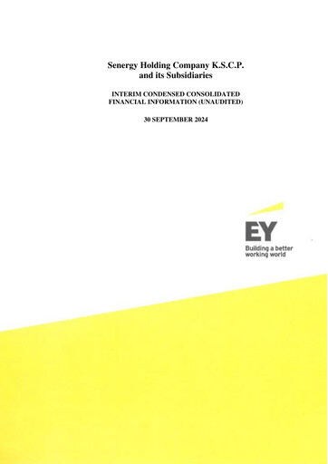 Thumbnail Senergy Holding Company K.S.C.P. Quarterly Report 2024-q3
