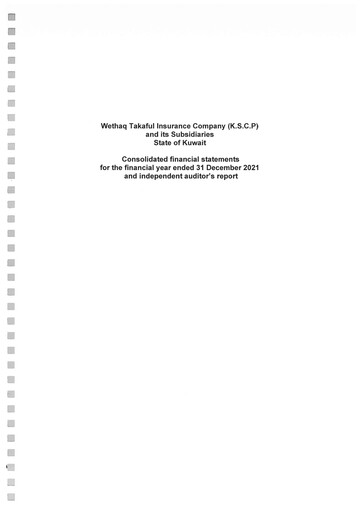 Thumbnail Wethaq Takaful Insurance Company K.S.C.P. Financial Statement 2021
