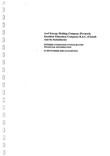 Thumbnail The Energy House Holding Company Financial Statement 2008-9m